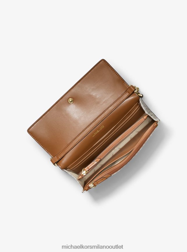 Michael Kors Borsa a tracolla convertibile 2 in 1 Jet Set con logo medio donne vaniglia/ghianda P06L0L724 Accessori