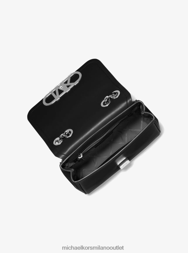 Michael Kors Borsa a tracolla media in pelle Parker donne nero P06L0L1299 Accessori