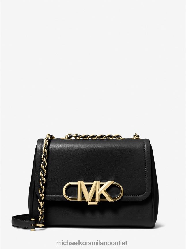 Michael Kors Borsa a tracolla media in pelle Parker donne nero P06L0L1341 Accessori