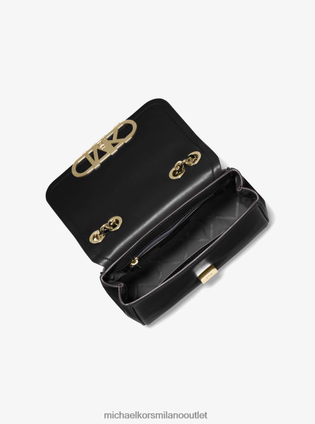 Michael Kors Borsa a tracolla media in pelle Parker donne nero P06L0L1341 Accessori