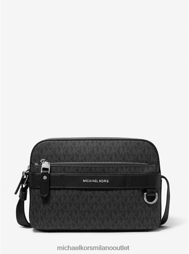 Michael Kors Borsa a tracolla pratica con logo Hudson donne nero P06L0L799 Accessori