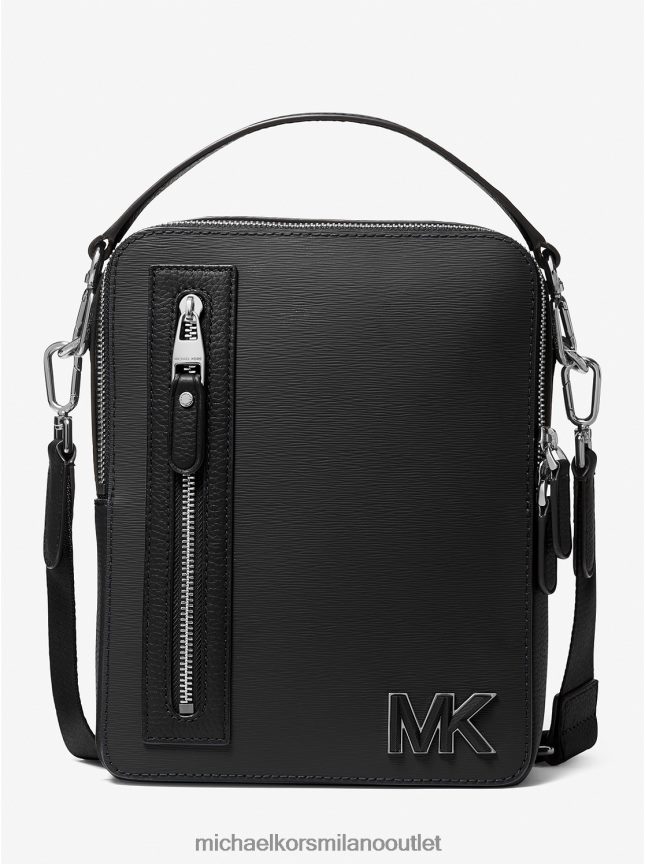 Michael Kors Borsa da volo in pelle Hudson donne nero P06L0L955 Accessori