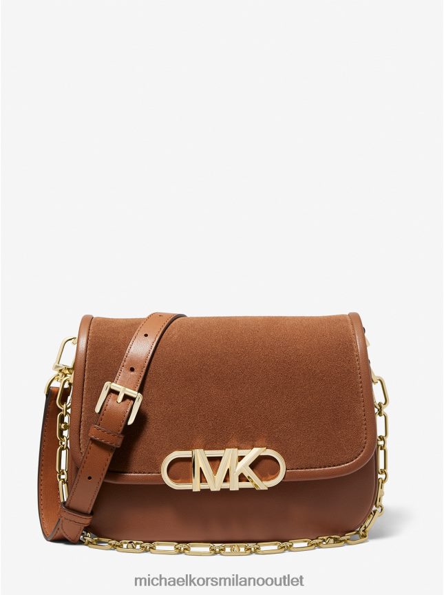 Michael Kors Borsa messenger media Parker in pelle scamosciata donne bagaglio P06L0L701 Accessori