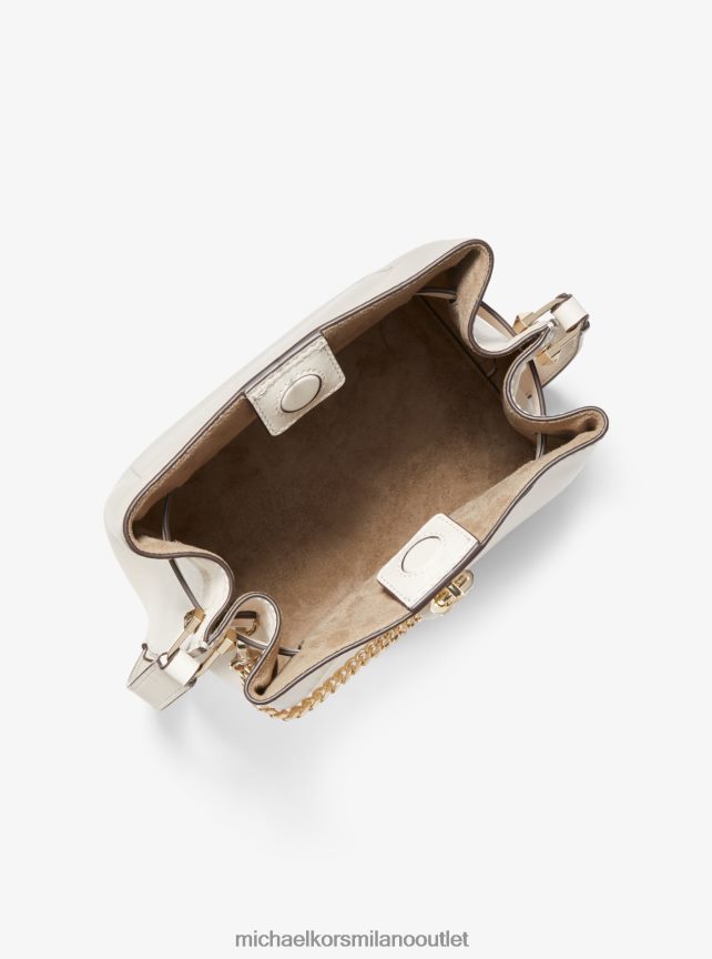 Michael Kors Borsa messenger media in pelle Hamilton Legacy donne lt. panna P06L0L684 Accessori