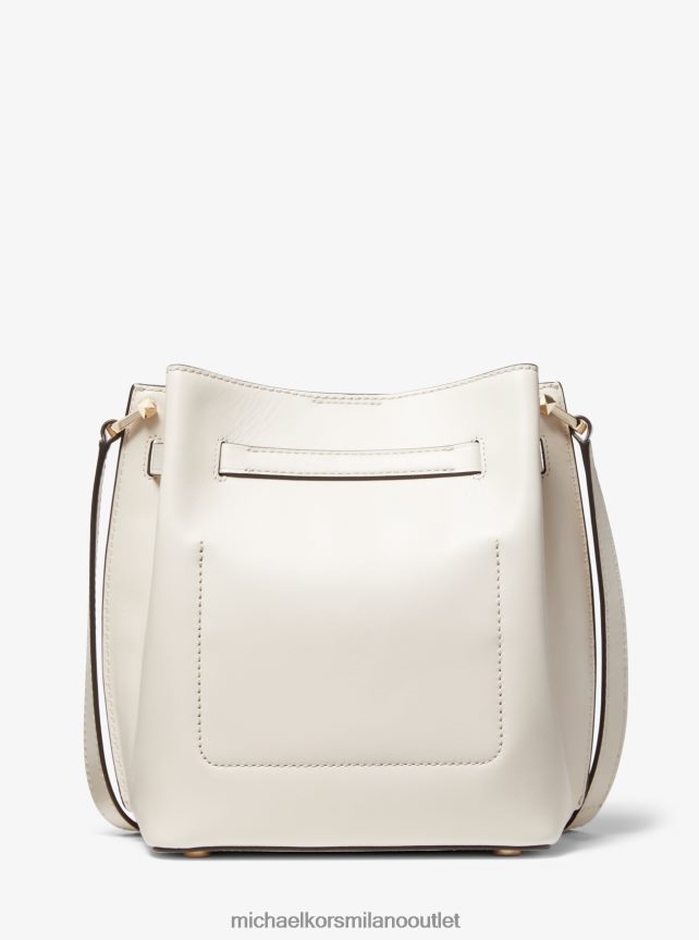 Michael Kors Borsa messenger media in pelle Hamilton Legacy donne lt. panna P06L0L684 Accessori