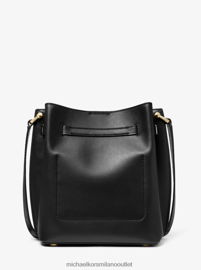 Michael Kors Borsa messenger media in pelle Hamilton Legacy donne nero P06L0L695 Accessori