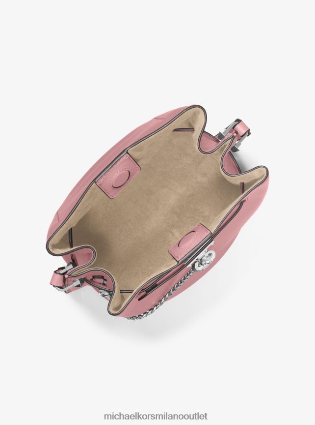 Michael Kors Borsa messenger media in pelle Hamilton Legacy donne rosa reale P06L0L683 Accessori