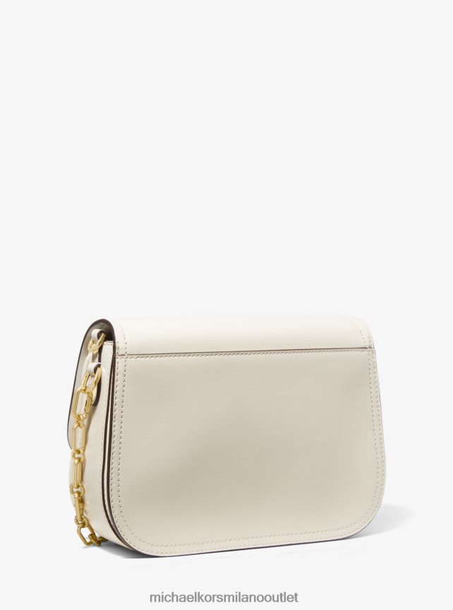 Michael Kors Borsa messenger media in pelle Parker donne lt. panna P06L0L703 Accessori