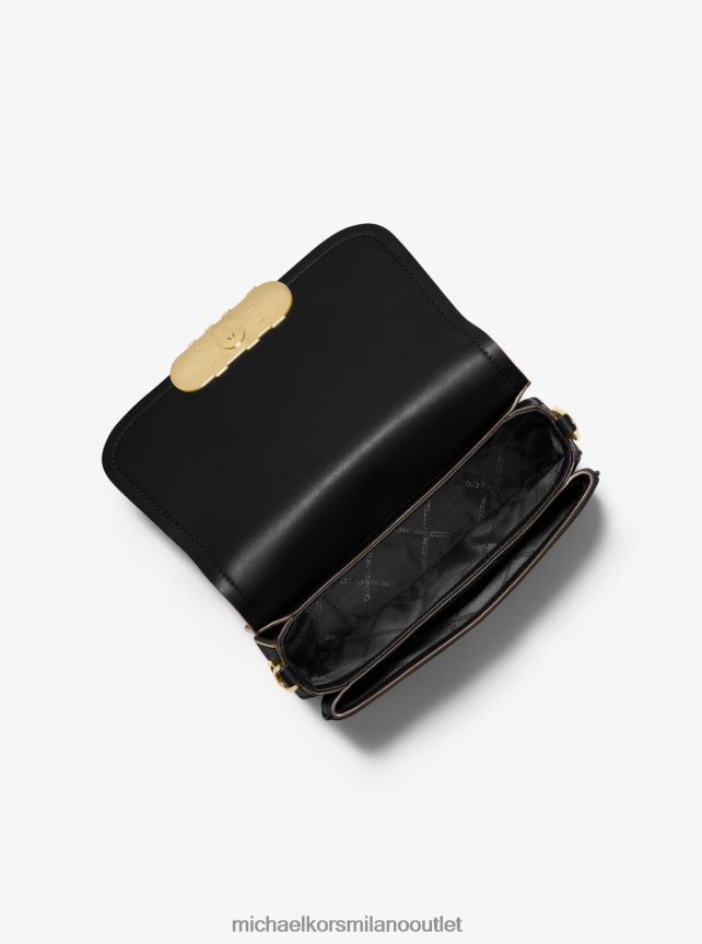 Michael Kors Borsa messenger media in pelle Parker donne nero P06L0L707 Accessori