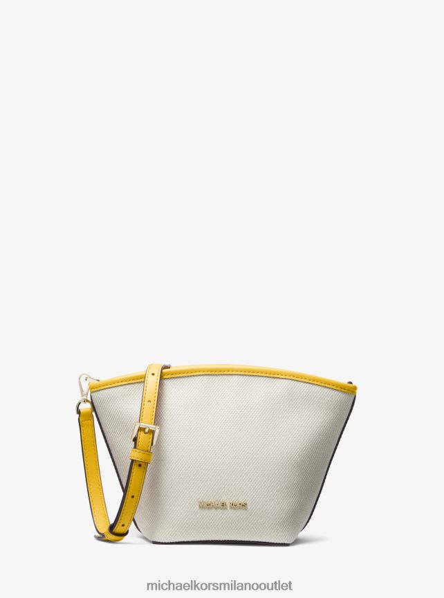 Michael Kors Borsa tote piccola 2 in 1 Kimber in ecopelle traforata e goffrata donne narciso P06L0L866 Accessori