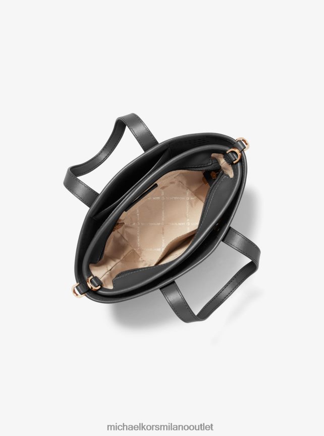 Michael Kors Borsa tote piccola 2 in 1 Kimber in ecopelle traforata e goffrata donne nero P06L0L871 Accessori