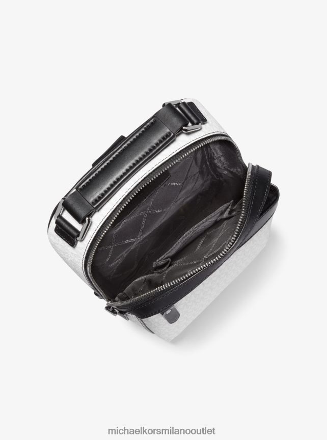 Michael Kors Zaino a tracolla con logo Hudson donne brillante cosa P06L0L836 Accessori