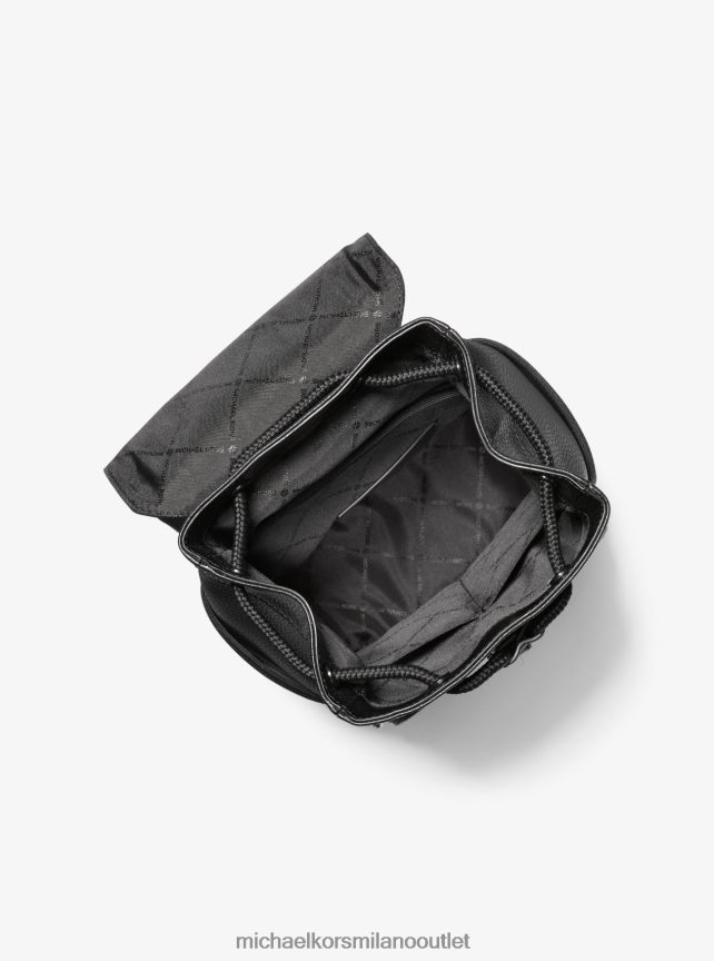 Michael Kors Zaino a tracolla in nylon jacquard con logo Kent donne nero P06L0L793 Accessori