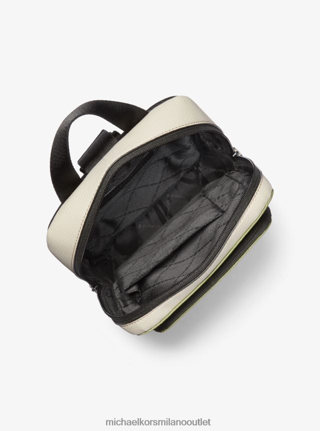 Michael Kors Zaino a tracolla in nylon jacquard con logo Kent donne È saggio P06L0L791 Accessori