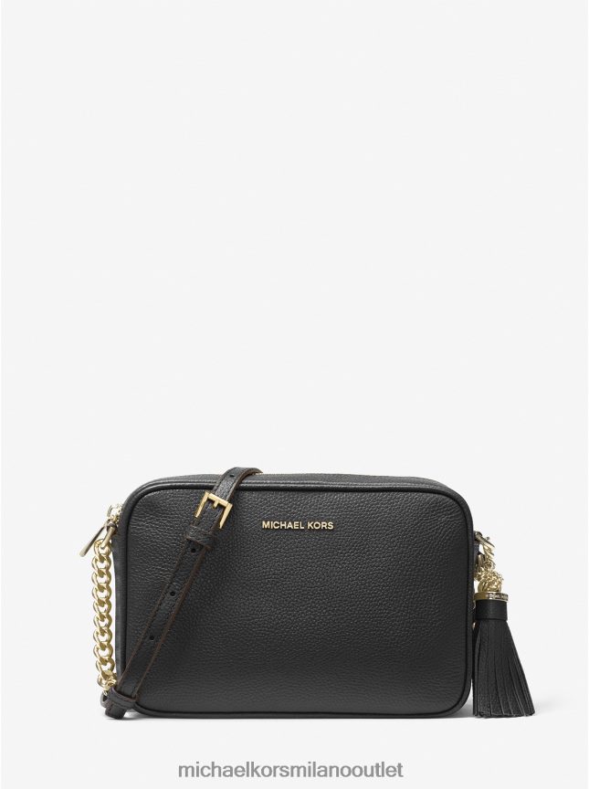 Michael Kors borsa a tracolla Ginny in pelle donne nero P06L0L642 Accessori