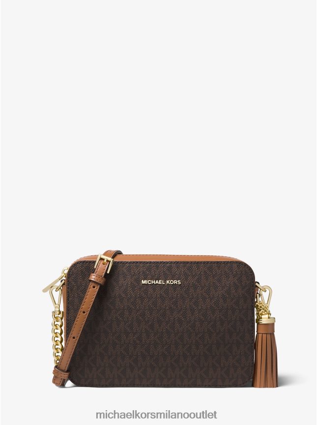 Michael Kors borsa a tracolla Ginny media con logo donne marrone P06L0L749 Accessori