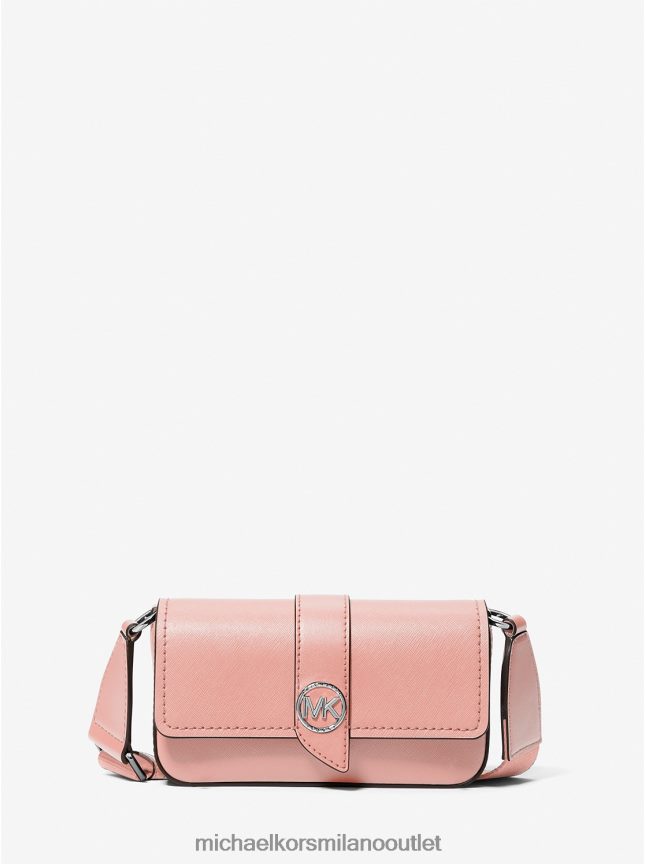 Michael Kors borsa a tracolla Greenwich extra piccola in pelle saffiano donne rosa P06L0L845 Accessori
