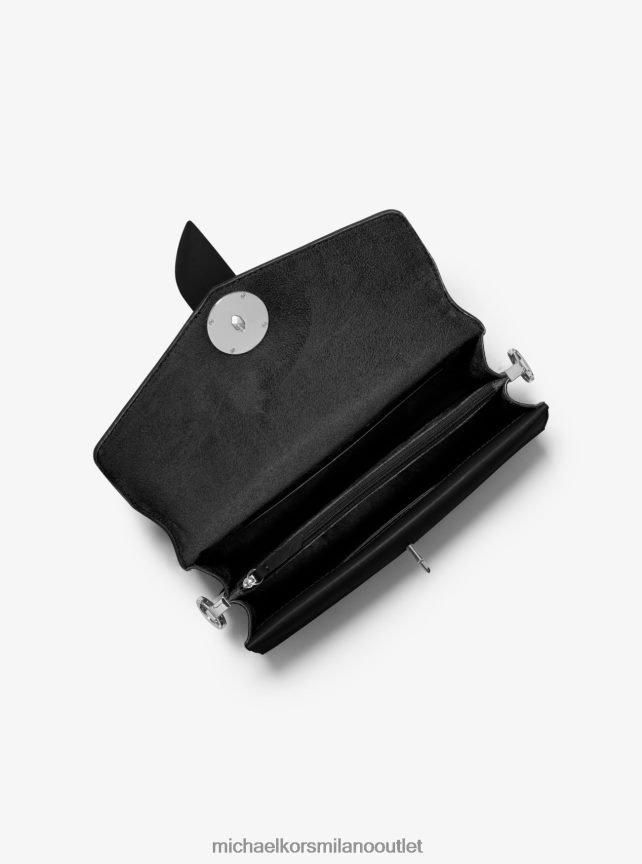 Michael Kors borsa a tracolla Greenwich media in pelle saffiano con borchie donne nero P06L0L1339 Accessori