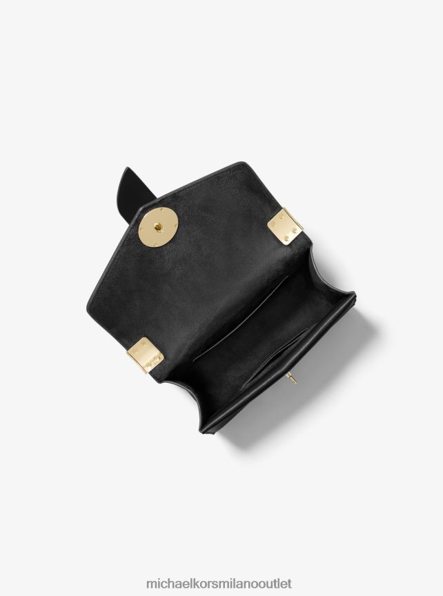 Michael Kors borsa a tracolla Greenwich piccola in pelle saffiano donne nero P06L0L970 Accessori