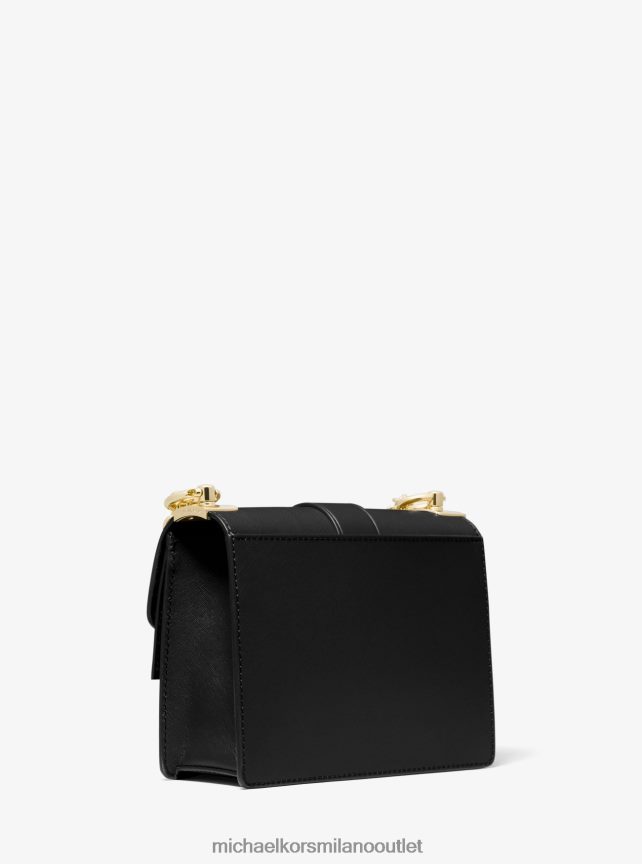 Michael Kors borsa a tracolla Greenwich piccola in pelle saffiano donne nero P06L0L970 Accessori