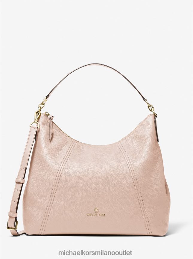 Michael Kors borsa a tracolla Siena grande in pelle martellata donne rosa tenue P06L0L1381 Accessori