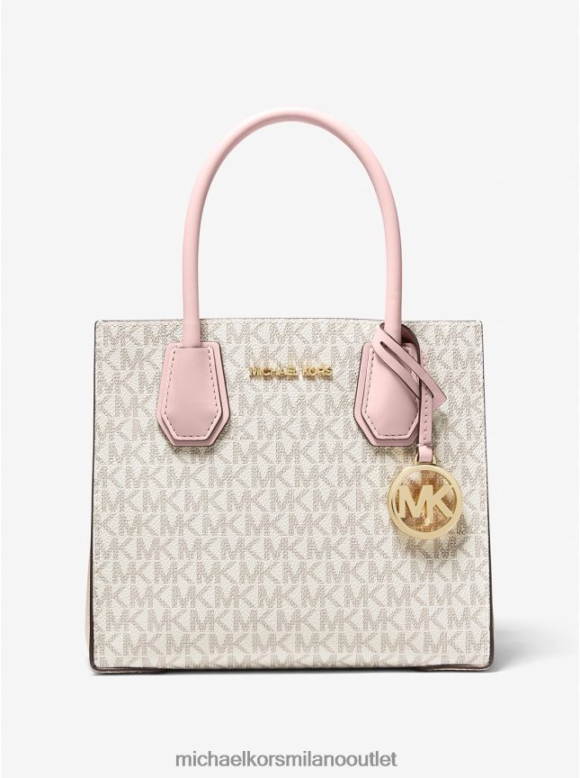 Michael Kors borsa a tracolla a fisarmonica in pelle e logo mercer medio donne pwd blsh mlt P06L0L972 Accessori