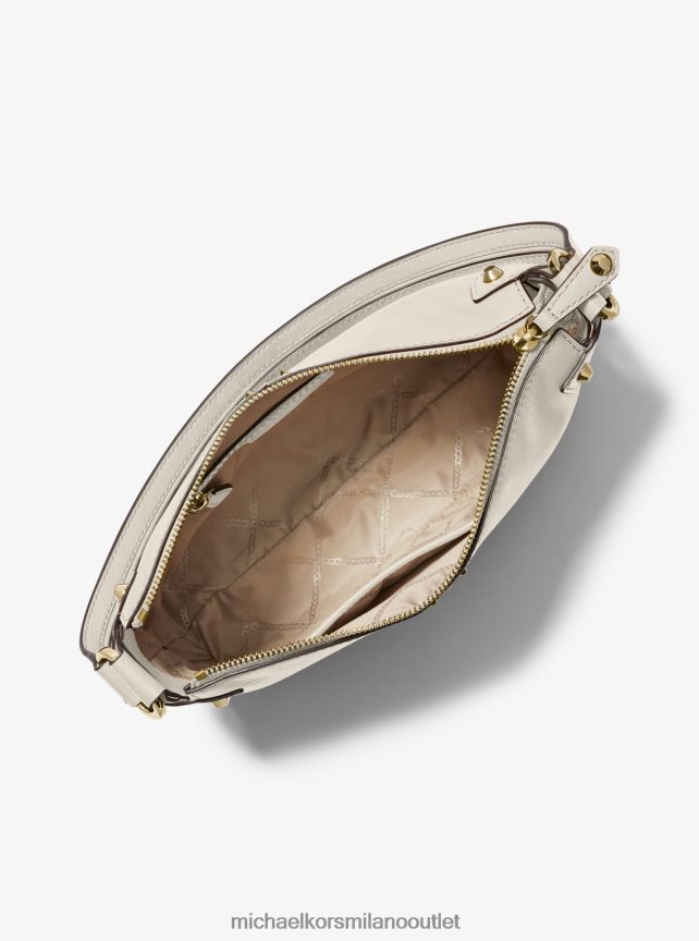 Michael Kors borsa a tracolla astor grande in pelle con borchie donne lt. panna P06L0L1290 Accessori