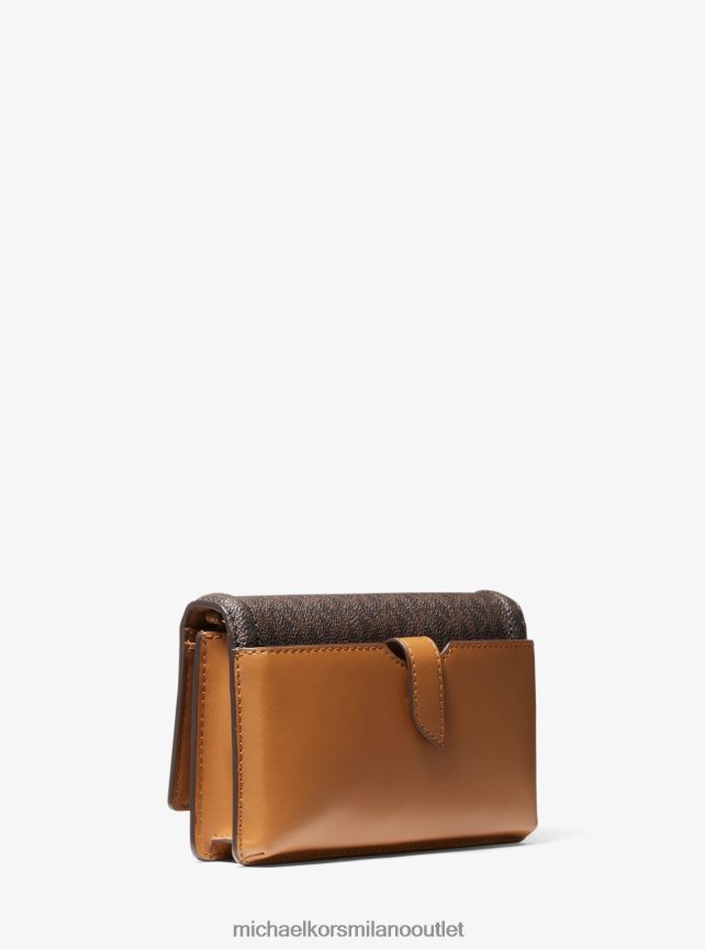 Michael Kors borsa a tracolla convertibile per smartphone jet set con logo piccolo donne brn/ghianda P06L0L756 Accessori