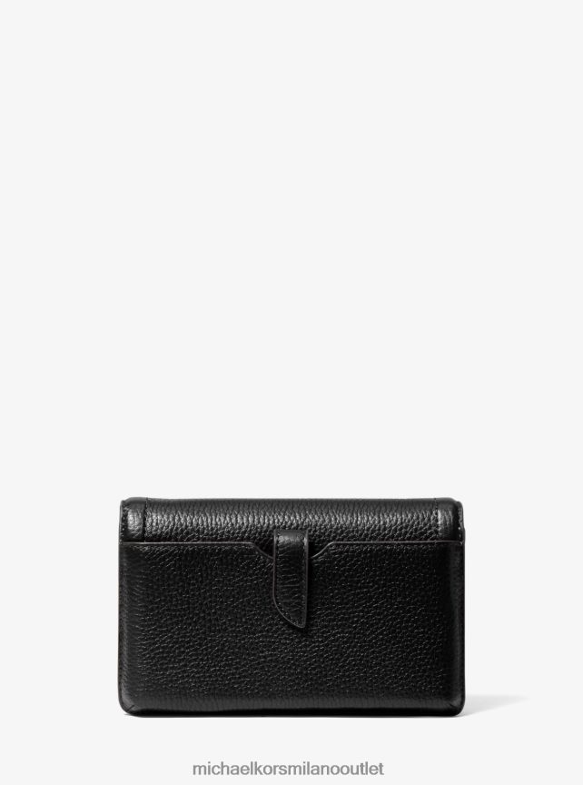 Michael Kors borsa a tracolla convertibile per smartphone jet set piccola in pelle martellata donne nero P06L0L1018 Accessori