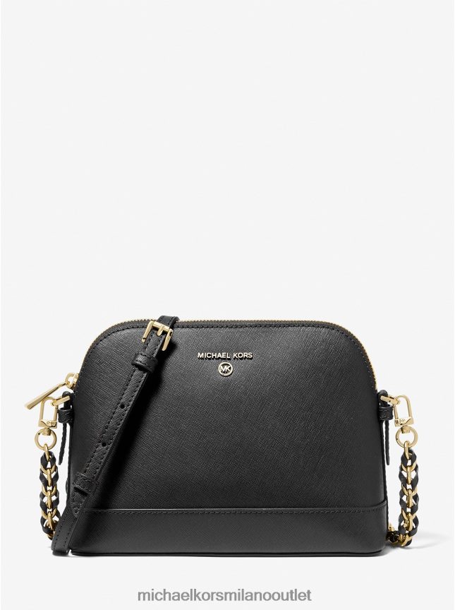 Michael Kors borsa a tracolla grande a cupola in pelle saffiano donne nero P06L0L1016 Accessori