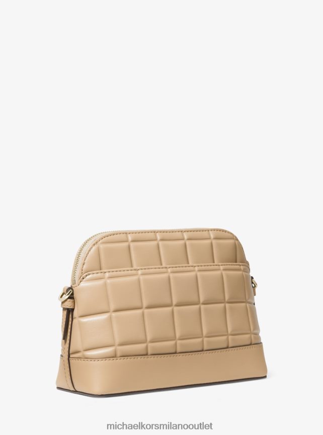 Michael Kors borsa a tracolla grande a cupola in pelle trapuntata donne cammello P06L0L975 Accessori