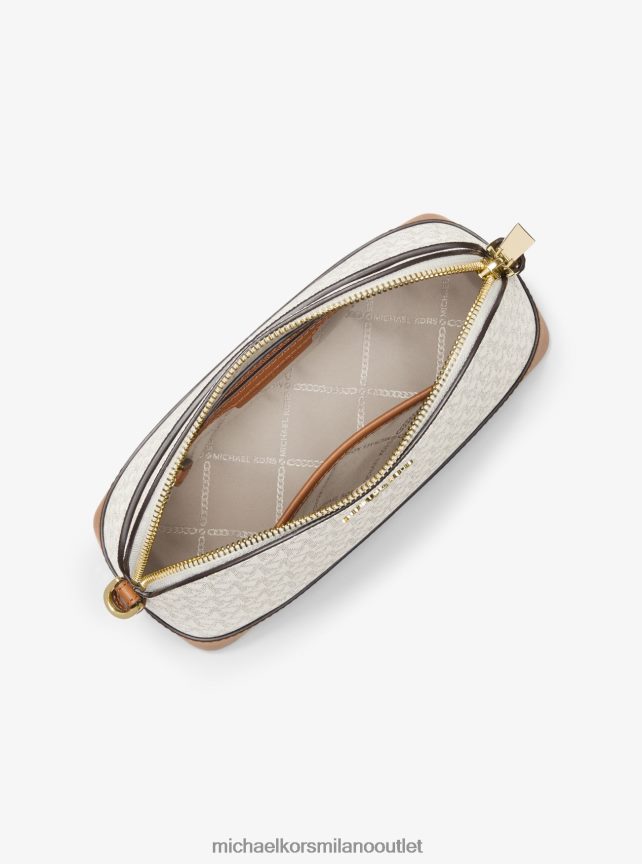 Michael Kors borsa a tracolla grande con cupola con logo donne vaniglia/ghianda P06L0L935 Accessori