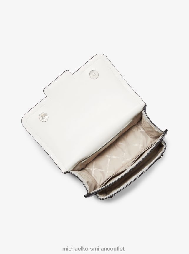 Michael Kors borsa a tracolla grande in pelle color block color erica donne nero/cammello P06L0L1295 Accessori