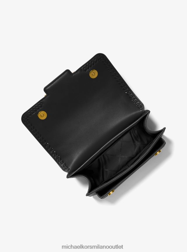 Michael Kors borsa a tracolla grande in pelle color erica donne nero P06L0L893 Accessori