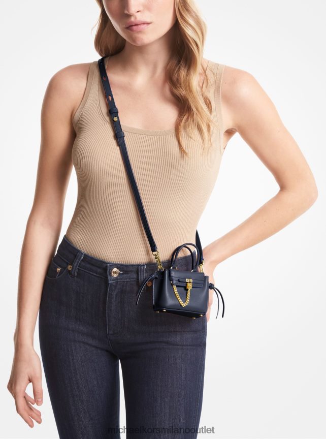 Michael Kors borsa a tracolla hamilton legacy in micropelle con cintura donne Marina Militare P06L0L653 Accessori