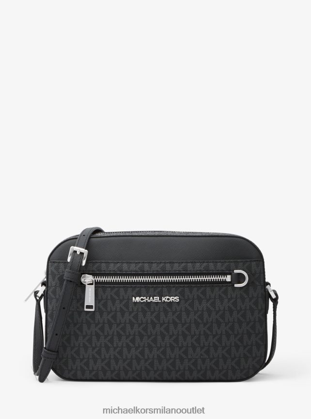 Michael Kors borsa a tracolla jet set grande con logo donne nero P06L0L1007 Accessori