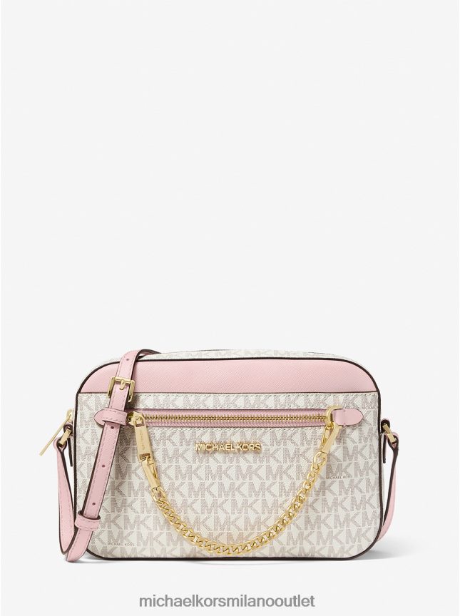 Michael Kors borsa a tracolla jet set grande con logo donne pwd blsh mlt P06L0L1010 Accessori