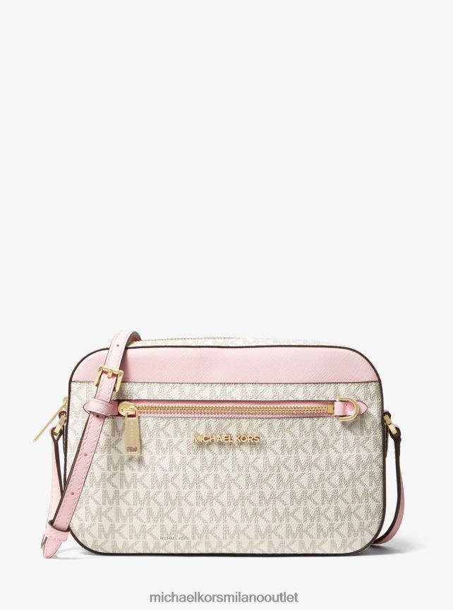 Michael Kors borsa a tracolla jet set grande con logo donne pwd blsh mlt P06L0L1010 Accessori