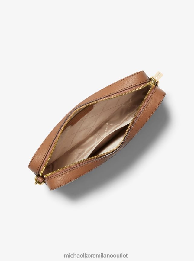 Michael Kors borsa a tracolla jet set grande con logo stampato donne vaniglia P06L0L823 Accessori