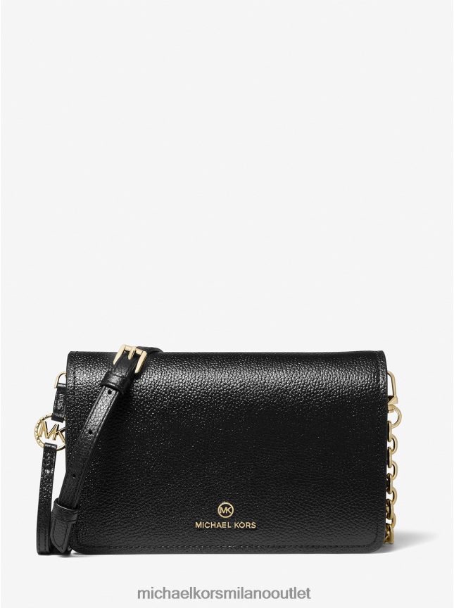 Michael Kors borsa a tracolla jet set grande in pelle martellata donne nero P06L0L763 Accessori