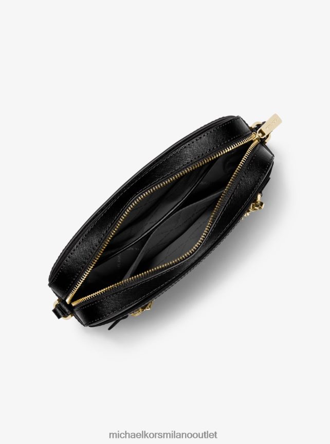 Michael Kors borsa a tracolla jet set grande in pelle saffiano donne nero P06L0L1011 Accessori