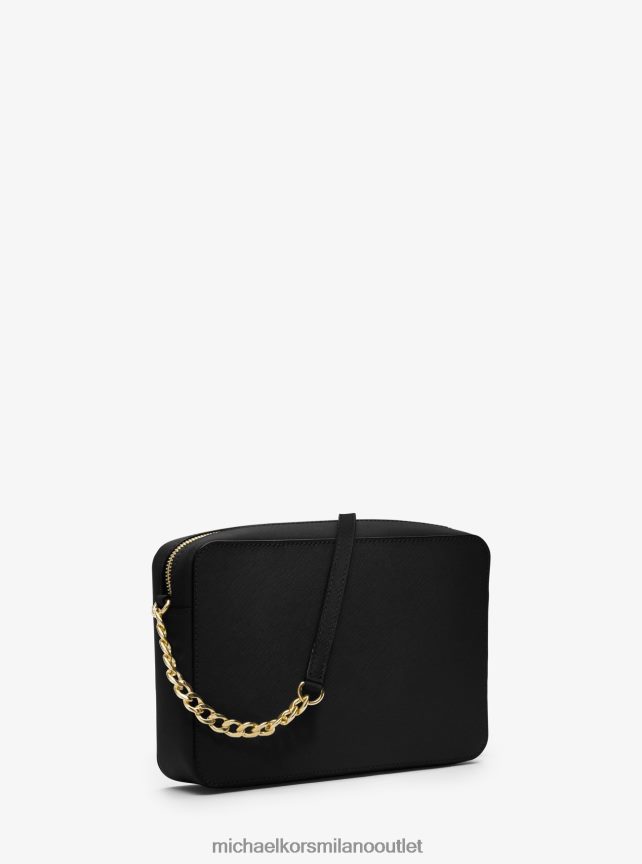 Michael Kors borsa a tracolla jet set grande in pelle saffiano donne nero P06L0L754 Accessori