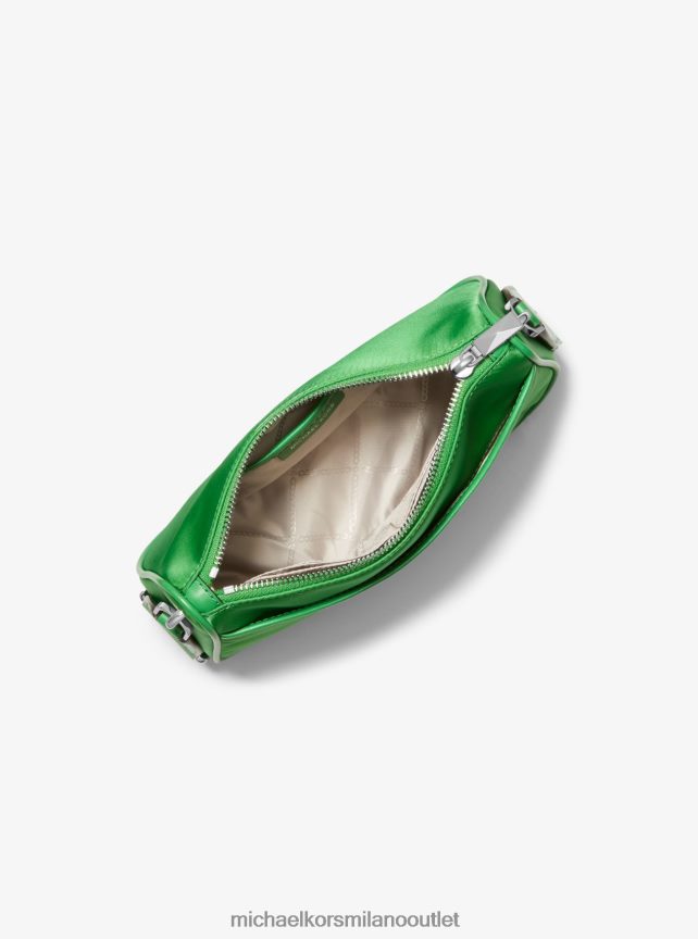 Michael Kors borsa a tracolla jet set media in gabardine di nylon con custodia per apple airpods pro donne verde palma P06L0L726 Accessori