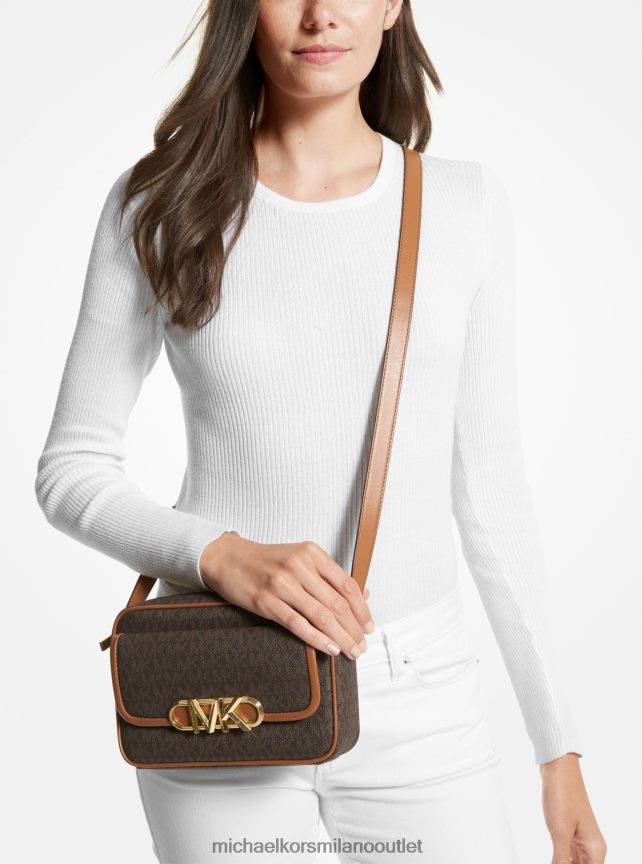 Michael Kors borsa a tracolla media con logo Parker donne brn/ghianda P06L0L693 Accessori