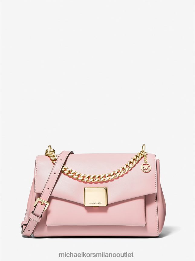 Michael Kors borsa a tracolla media in pelle lita donne fard in polvere P06L0L828 Accessori