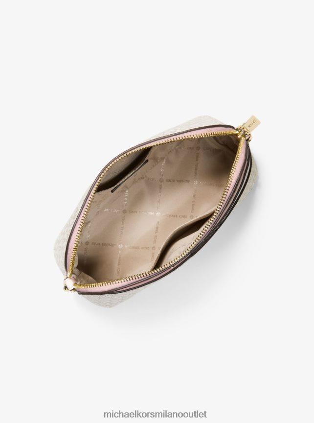 Michael Kors borsa a tracolla media jet set da viaggio con cupola con logo donne pwd blsh mlt P06L0L773 Accessori