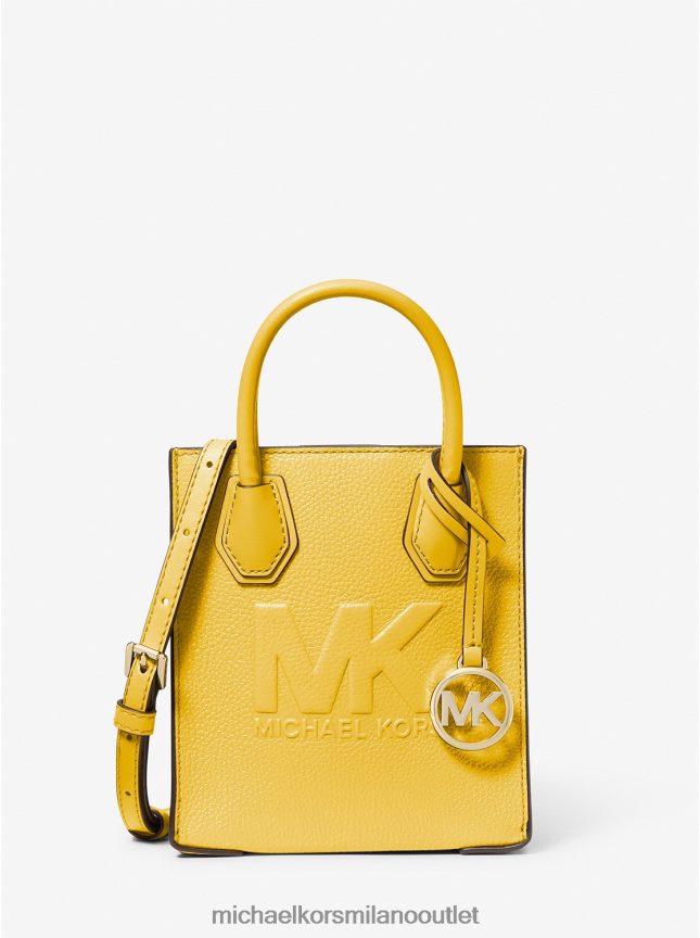 Michael Kors borsa a tracolla mercer extra small in pelle martellata donne narciso P06L0L861 Accessori