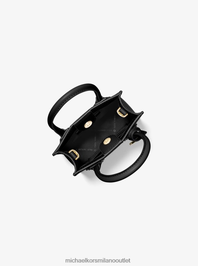 Michael Kors borsa a tracolla mercer extra small in pelle martellata donne nero P06L0L1025 Accessori