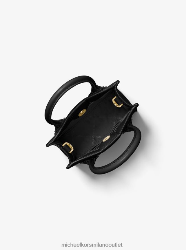 Michael Kors borsa a tracolla mercer extra small in pelle martellata donne nero P06L0L865 Accessori