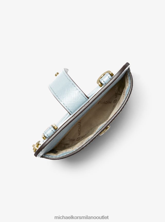 Michael Kors borsa a tracolla per smartphone in pelle saffiano donne vista blu P06L0L875 Accessori